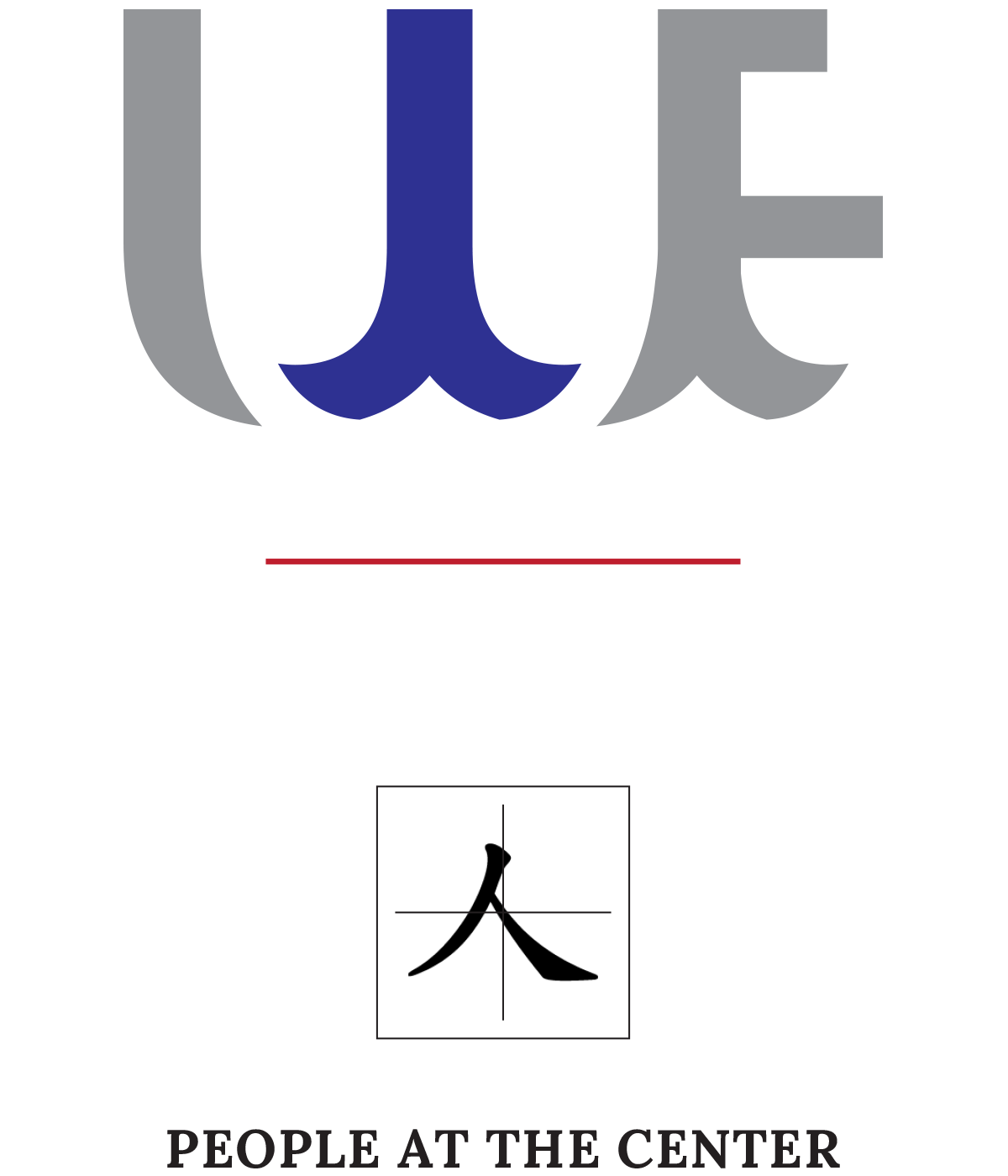 UUE People at the Centre Logo Concept