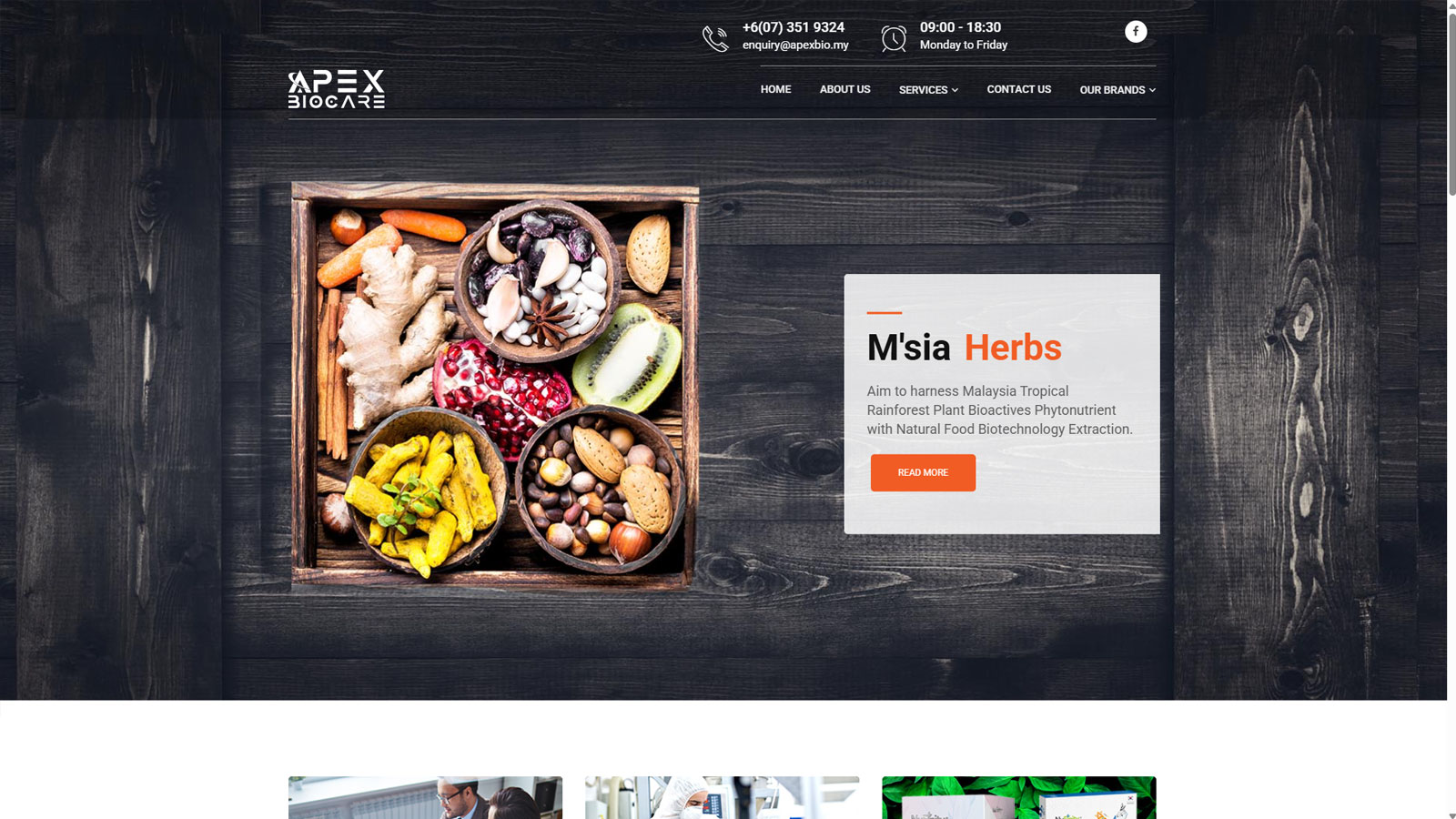 Apex Biocare Website by TBT Creative Agency