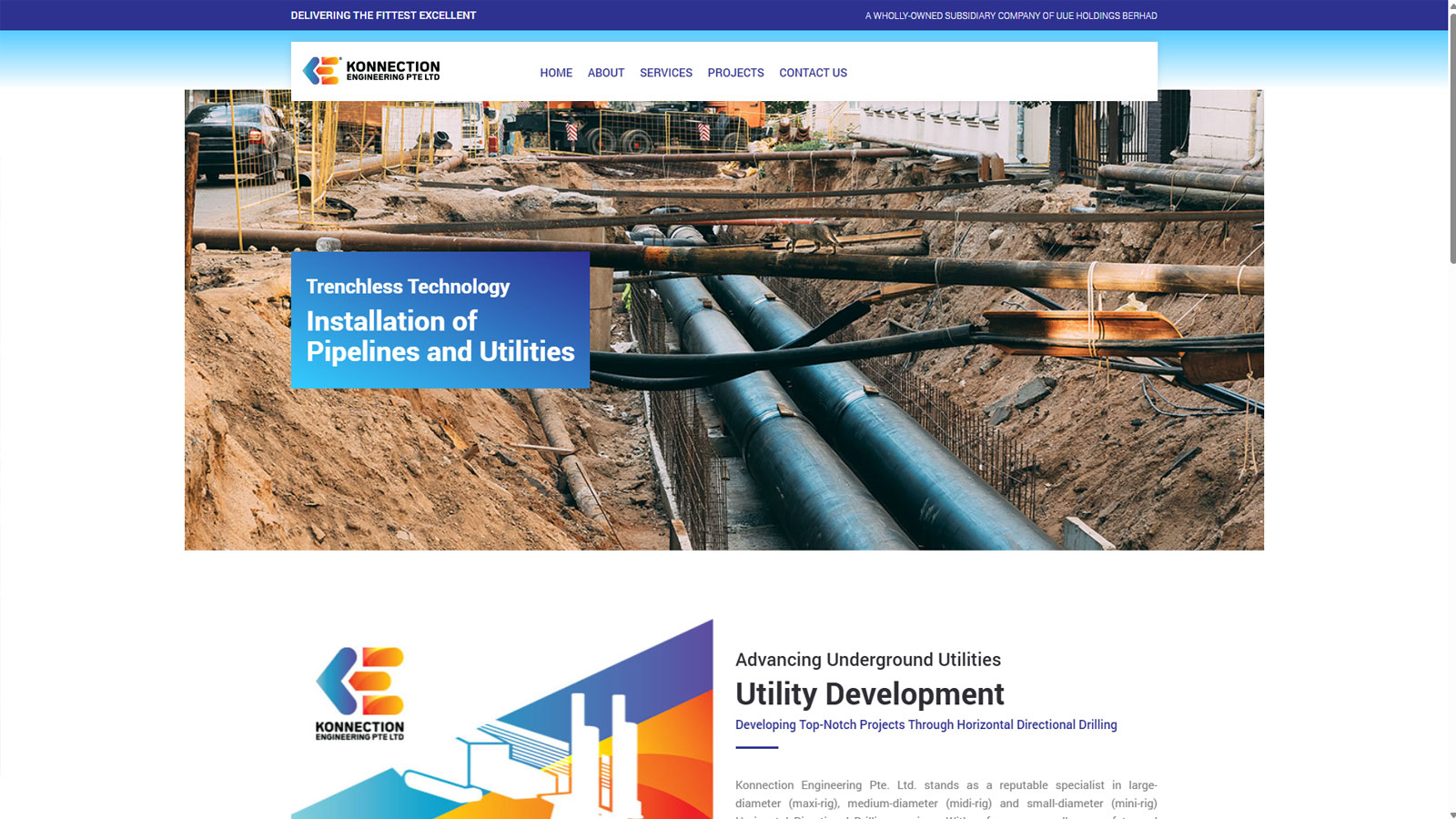Konnection Engineering Website by TBT Creative Agency