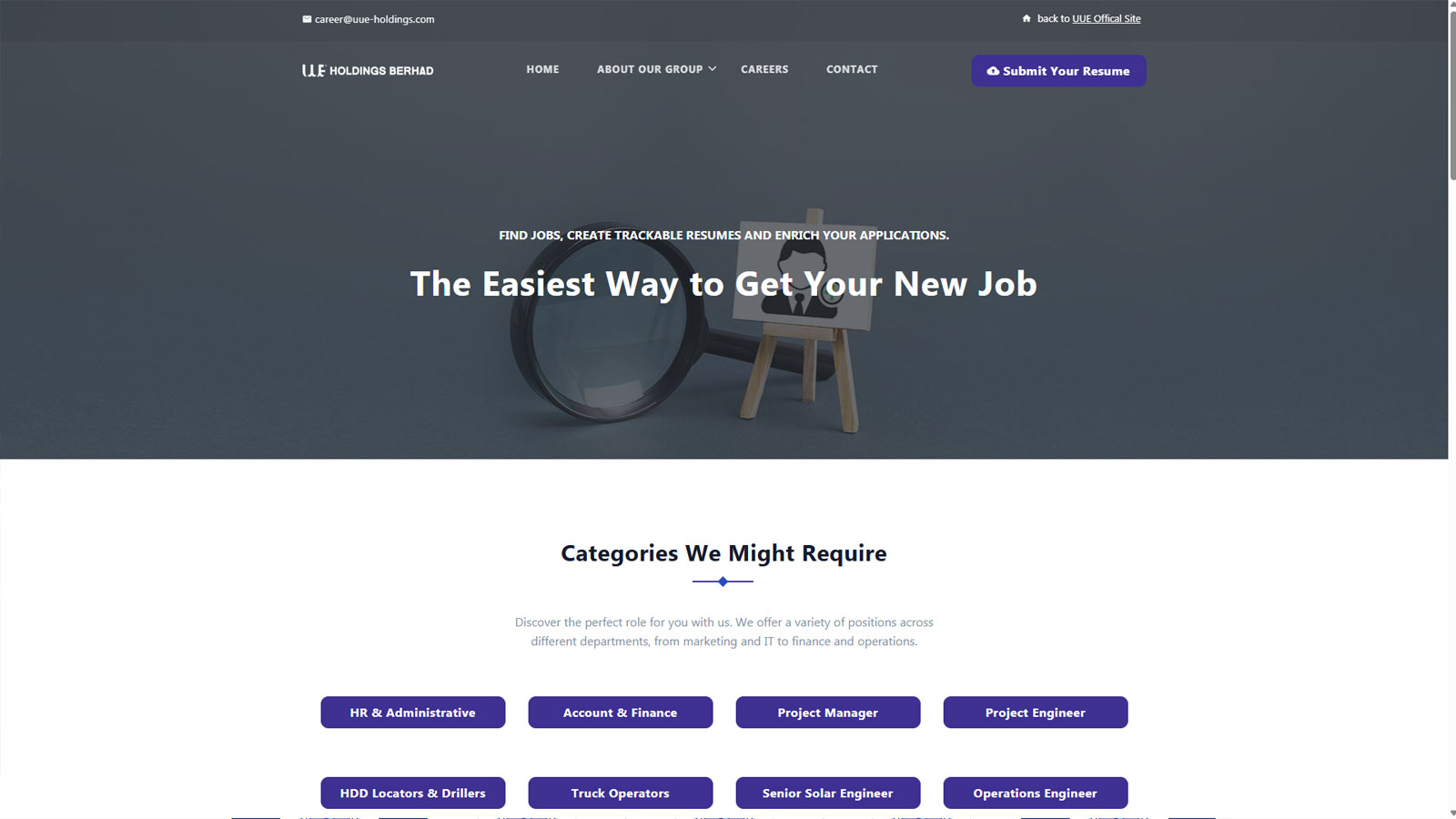 UUE Careers Portal by TBT Creative Agency